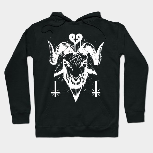 666 Satanic Baphomet Hoodie by pa2rok